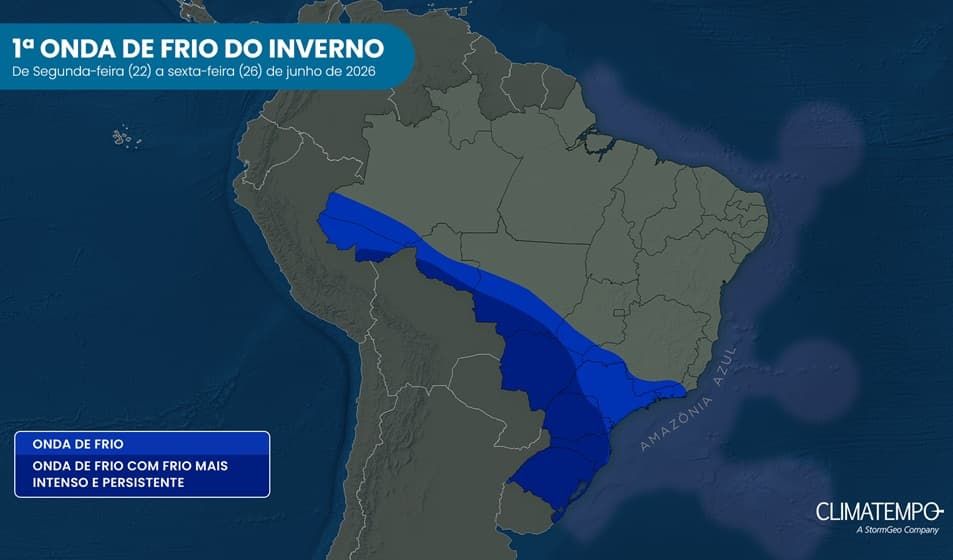 Imagem da notícia Inverno 2026 começa com chuva, onda de frio e possibilidade de neve
